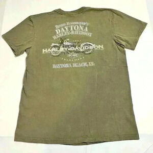 Vintage Harley-Davidson Mens Daytona Beach, FL Biker USA Motorcycle T-Shirt L